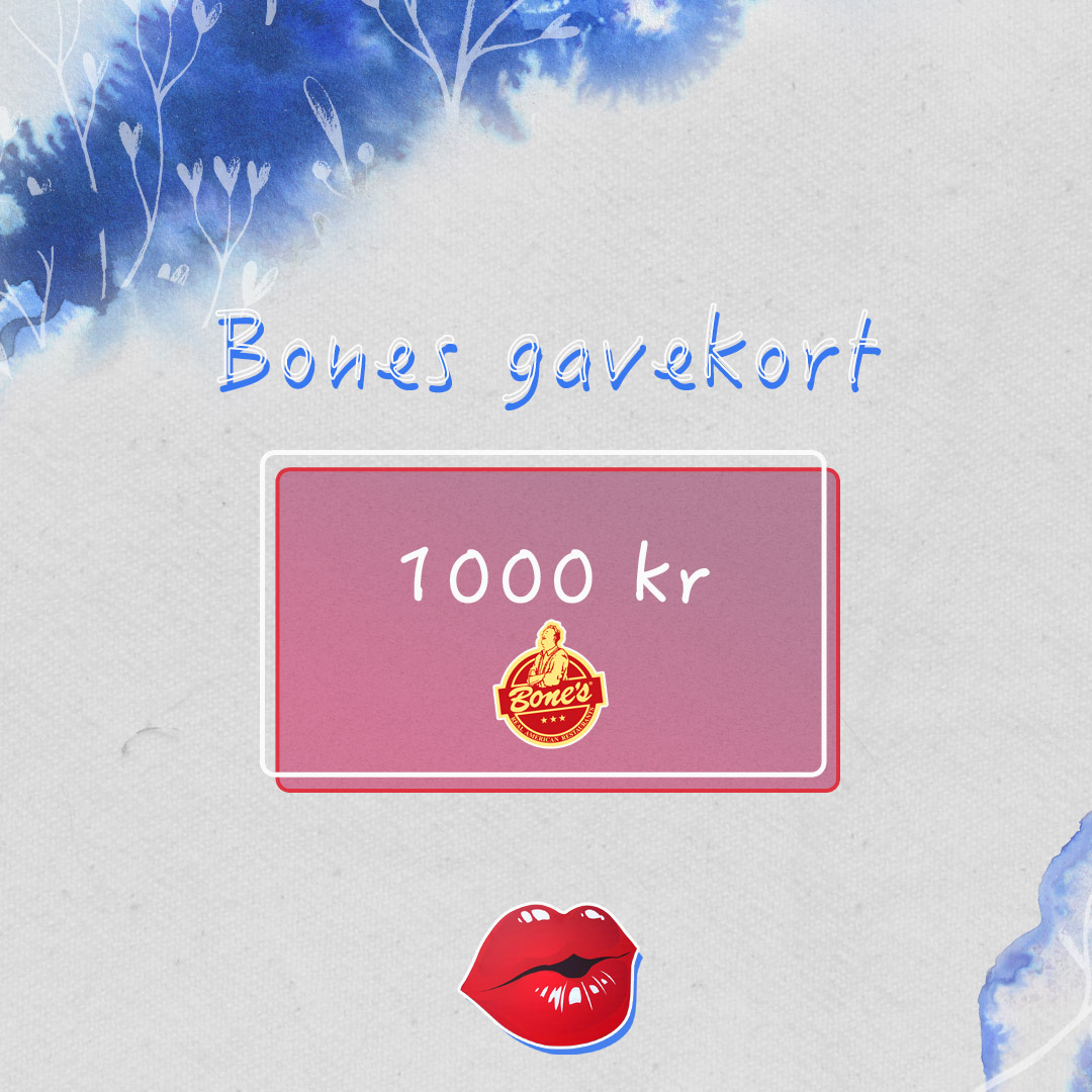 Bone's Gavekort 1000 kr.